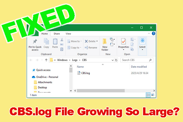 Why Is the CBS.log File Growing So Large & How to Stop It