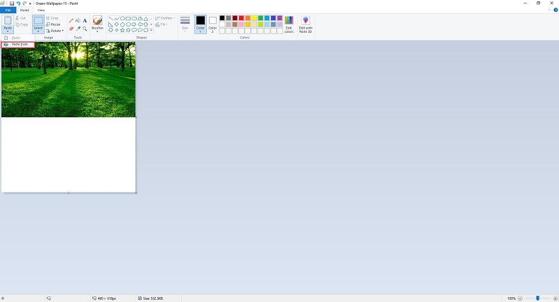 import the second image