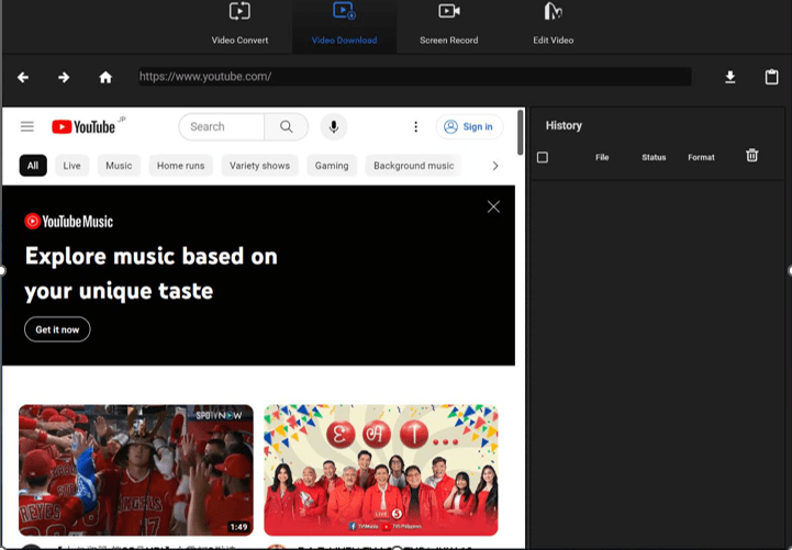 Video Download in MiniTool Video Converter