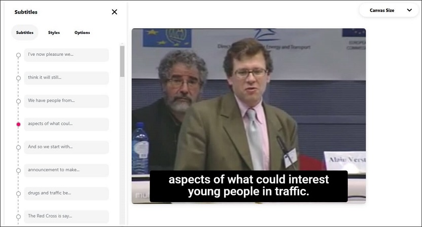 preview and edit subtitles