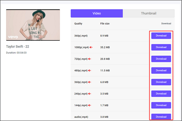 download YouTube video