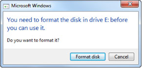 SD Card Not Formatted Error