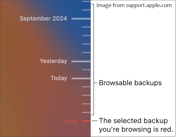Time Machine backup files
