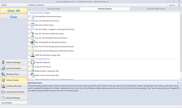 use Revo Uninstaller Pro to clean up traces