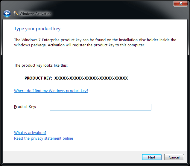 use product key to activate Windows