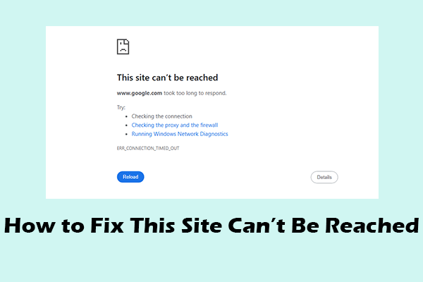 Why Does “This Site Can’t Be Reached” Appear? How to Fix It?
