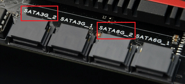 SATA 2 port and SATA 3 port