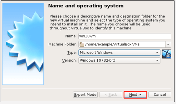 create a new virtual machine