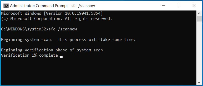 Windows 10 sfc scannow